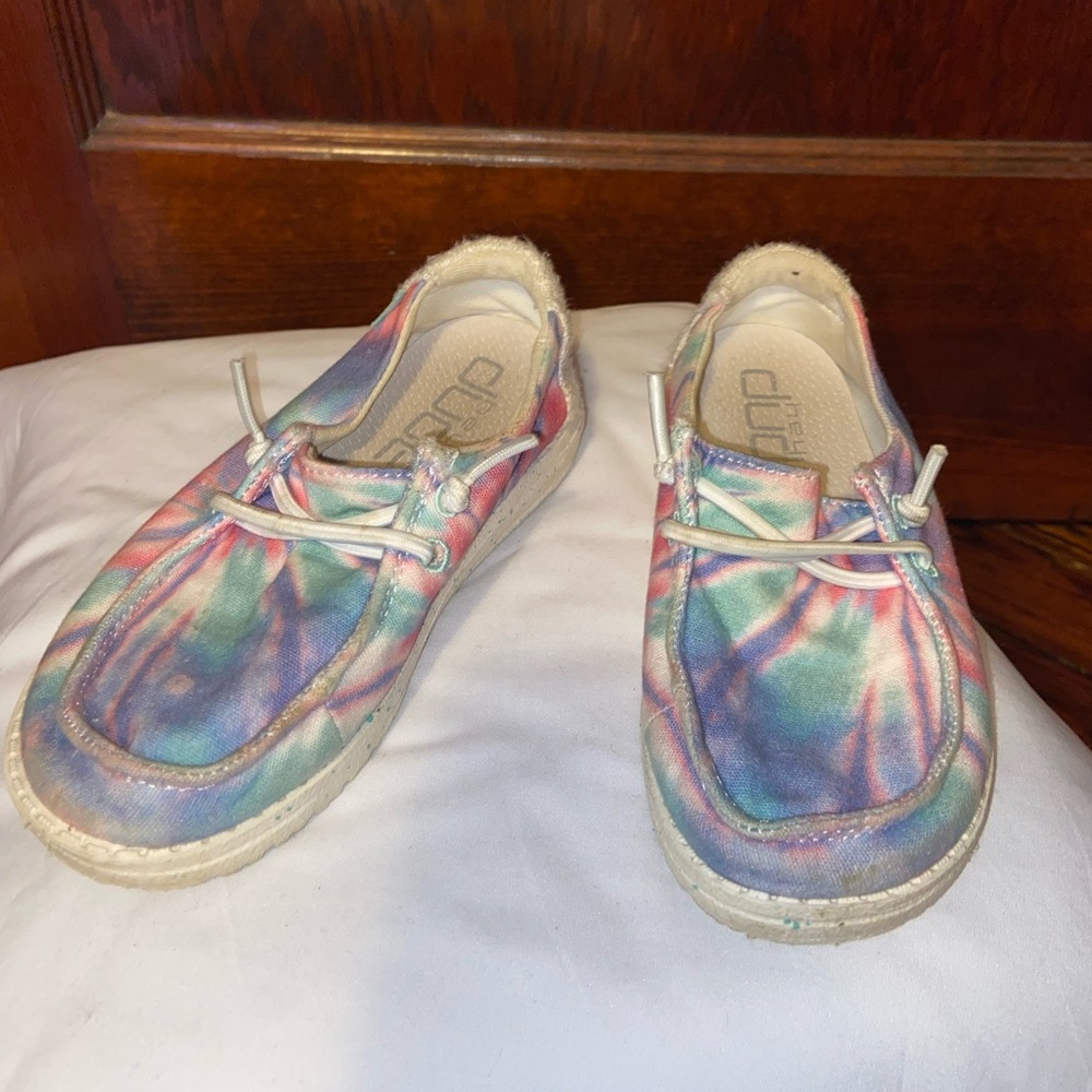 Rainbow Hey Dude slip-on shoes - kids